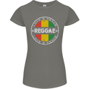 Love Peace Reggae Music Womens Petite Cut T-Shirt Charcoal