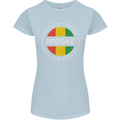 Love Peace Reggae Music Womens Petite Cut T-Shirt Light Blue