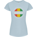 Love Peace Reggae Music Womens Petite Cut T-Shirt Light Blue