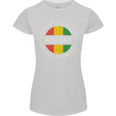Love Peace Reggae Music Womens Petite Cut T-Shirt Sports Grey