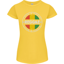 Love Peace Reggae Music Womens Petite Cut T-Shirt Yellow