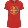 Love Peace Reggae Music Womens Wider Cut T-Shirt Red