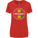 Love Peace Reggae Music Womens Wider Cut T-Shirt Red