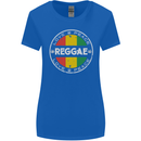 Love Peace Reggae Music Womens Wider Cut T-Shirt Royal Blue
