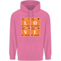 Love Periodic Table Chemistry Geek Funny Mens 80% Cotton Hoodie Azelea