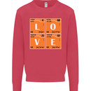 Love Periodic Table Chemistry Geek Funny Mens Sweatshirt Jumper Heliconia