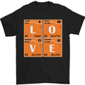 Love Periodic Table Chemistry Geek Funny Mens T-Shirt Cotton Gildan Black