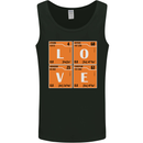Love Periodic Table Chemistry Geek Funny Mens Vest Tank Top Black