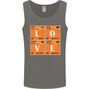 Love Periodic Table Chemistry Geek Funny Mens Vest Tank Top Charcoal