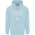 Love Tree Heart Aborist Ecology Environment Childrens Kids Hoodie Light Blue