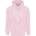 Love Tree Heart Aborist Ecology Environment Childrens Kids Hoodie Light Pink