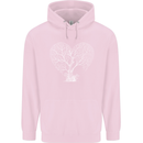 Love Tree Heart Aborist Ecology Environment Childrens Kids Hoodie Light Pink