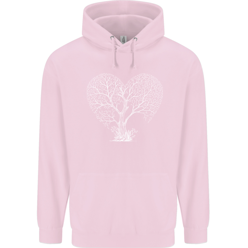 Love Tree Heart Aborist Ecology Environment Childrens Kids Hoodie Light Pink