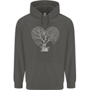 Love Tree Heart Aborist Ecology Environment Childrens Kids Hoodie Storm Grey