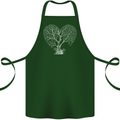 Love Tree Heart Aborist Ecology Environment Cotton Apron 100% Organic Forest Green