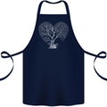 Love Tree Heart Aborist Ecology Environment Cotton Apron 100% Organic Navy Blue