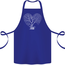 Love Tree Heart Aborist Ecology Environment Cotton Apron 100% Organic Royal Blue