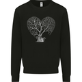 Love Tree Heart Aborist Ecology Environment Kids Sweatshirt Jumper Black