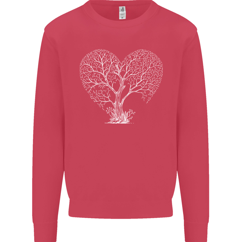 Love Tree Heart Aborist Ecology Environment Kids Sweatshirt Jumper Heliconia