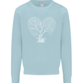 Love Tree Heart Aborist Ecology Environment Kids Sweatshirt Jumper Light Blue