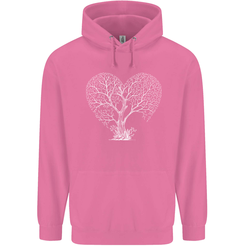 Love Tree Heart Aborist Ecology Environment Mens 80% Cotton Hoodie Azelea