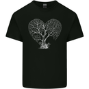 Love Tree Heart Aborist Ecology Environment Mens Cotton T-Shirt Tee Top Black