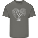 Love Tree Heart Aborist Ecology Environment Mens Cotton T-Shirt Tee Top Charcoal