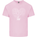Love Tree Heart Aborist Ecology Environment Mens Cotton T-Shirt Tee Top Light Pink