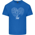 Love Tree Heart Aborist Ecology Environment Mens Cotton T-Shirt Tee Top Royal Blue