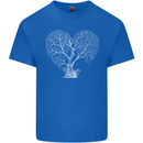 Love Tree Heart Aborist Ecology Environment Mens Cotton T-Shirt Tee Top Royal Blue