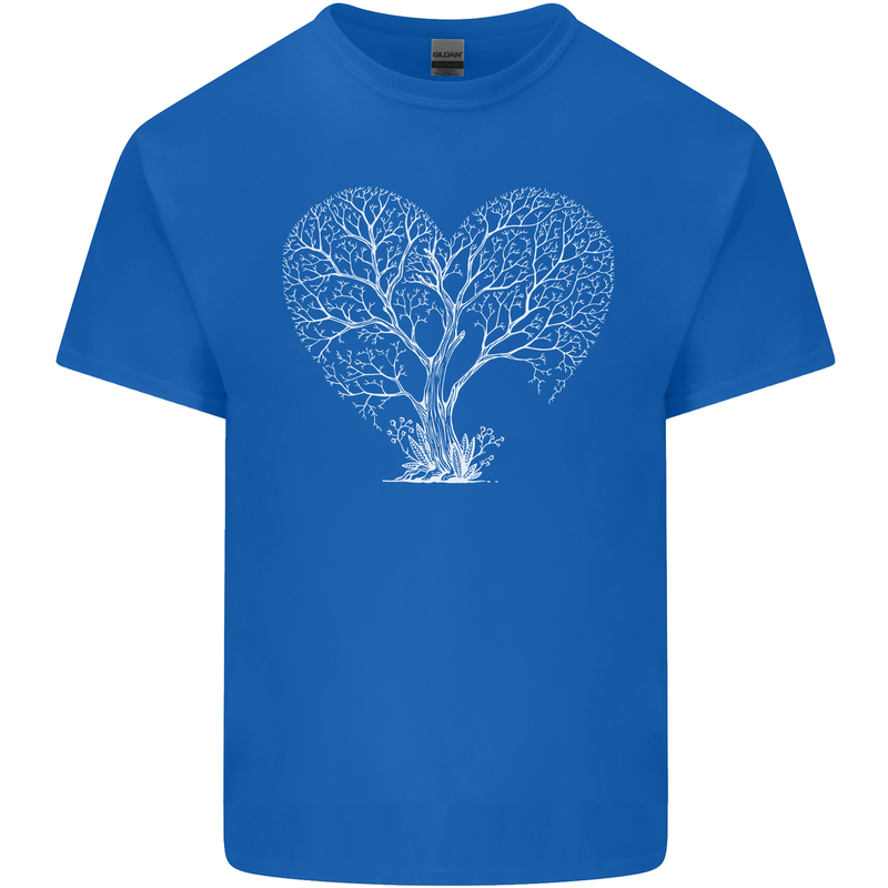 Love Tree Heart Aborist Ecology Environment Mens Cotton T-Shirt Tee Top Royal Blue