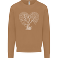 Love Tree Heart Aborist Ecology Environment Mens Sweatshirt Jumper Caramel Latte