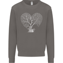 Love Tree Heart Aborist Ecology Environment Mens Sweatshirt Jumper Charcoal