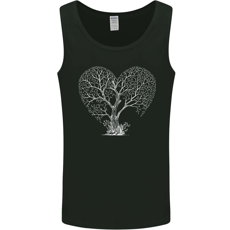 Love Tree Heart Aborist Ecology Environment Mens Vest Tank Top Black