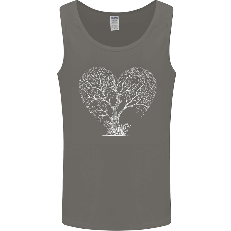 Love Tree Heart Aborist Ecology Environment Mens Vest Tank Top Charcoal
