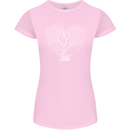 Love Tree Heart Aborist Ecology Environment Womens Petite Cut T-Shirt Light Pink