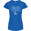Love Tree Heart Aborist Ecology Environment Womens Petite Cut T-Shirt Royal Blue