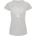 Love Tree Heart Aborist Ecology Environment Womens Petite Cut T-Shirt Sports Grey