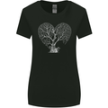 Love Tree Heart Aborist Ecology Environment Womens Wider Cut T-Shirt Black