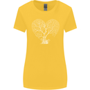 Love Tree Heart Aborist Ecology Environment Womens Wider Cut T-Shirt Yellow