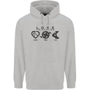 Love Triathlon Running Swimming Cycling Childrens Kids Hoodie Sports Grey