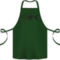 Love Triathlon Running Swimming Cycling Cotton Apron 100% Organic Forest Green