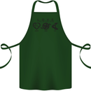 Love Triathlon Running Swimming Cycling Cotton Apron 100% Organic Forest Green