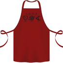Love Triathlon Running Swimming Cycling Cotton Apron 100% Organic Maroon