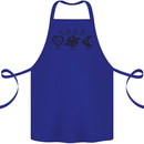 Love Triathlon Running Swimming Cycling Cotton Apron 100% Organic Royal Blue