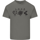 Love Triathlon Running Swimming Cycling Kids T-Shirt Childrens Charcoal