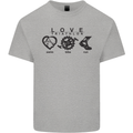 Love Triathlon Running Swimming Cycling Kids T-Shirt Childrens Sports Grey