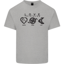 Love Triathlon Running Swimming Cycling Kids T-Shirt Childrens Sports Grey