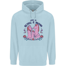 Love is Being a Mom Funny Horse Childrens Kids Hoodie Light Blue