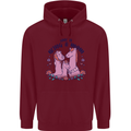 Love is Being a Mom Funny Horse Childrens Kids Hoodie Maroon